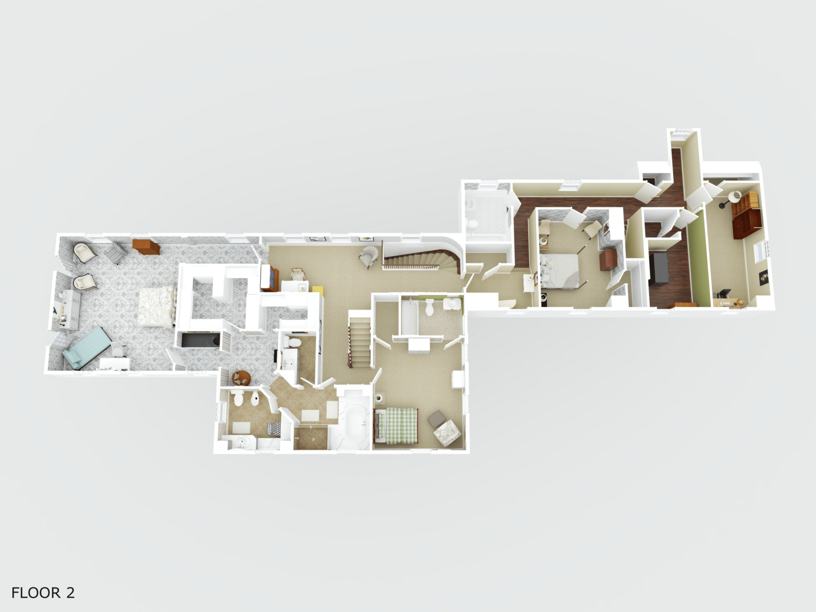 3D Floor Plan for 158 East Shore Road 2